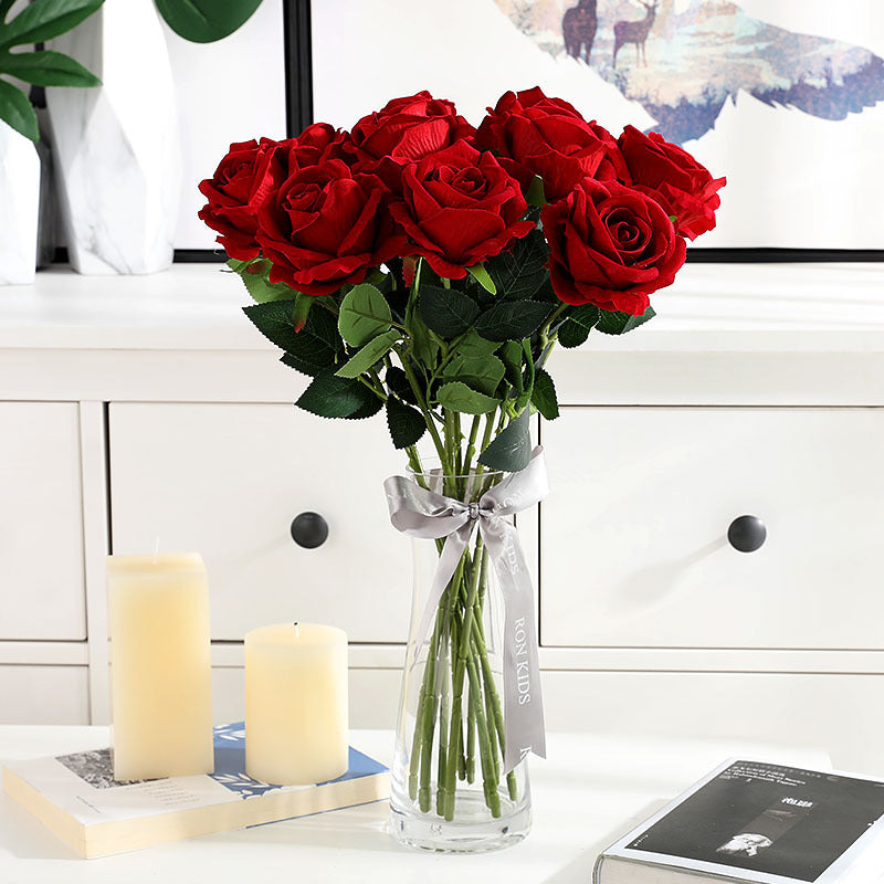 Simulation single flannel rose