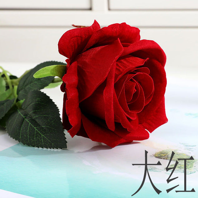 Simulation single flannel rose
