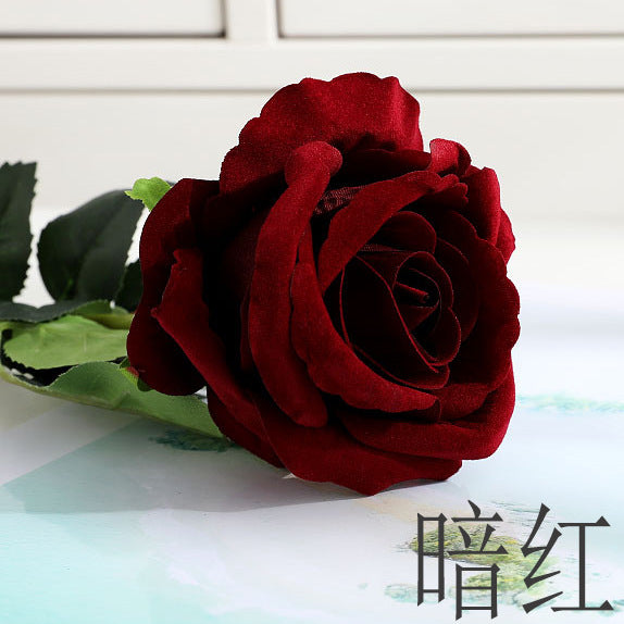 Simulation single flannel rose