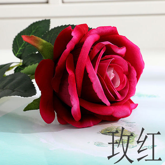 Simulation single flannel rose