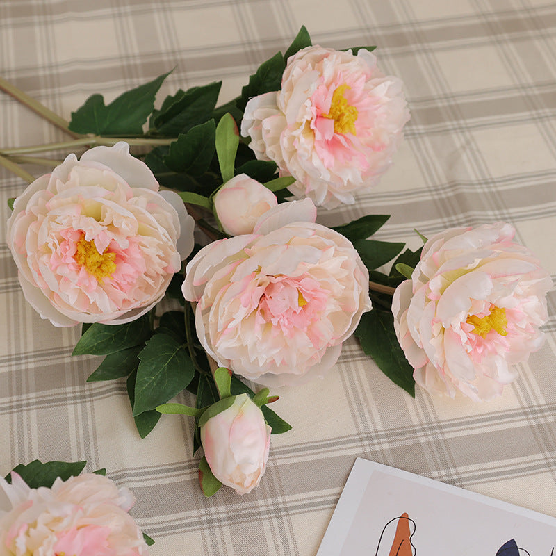 Artificial silk peony