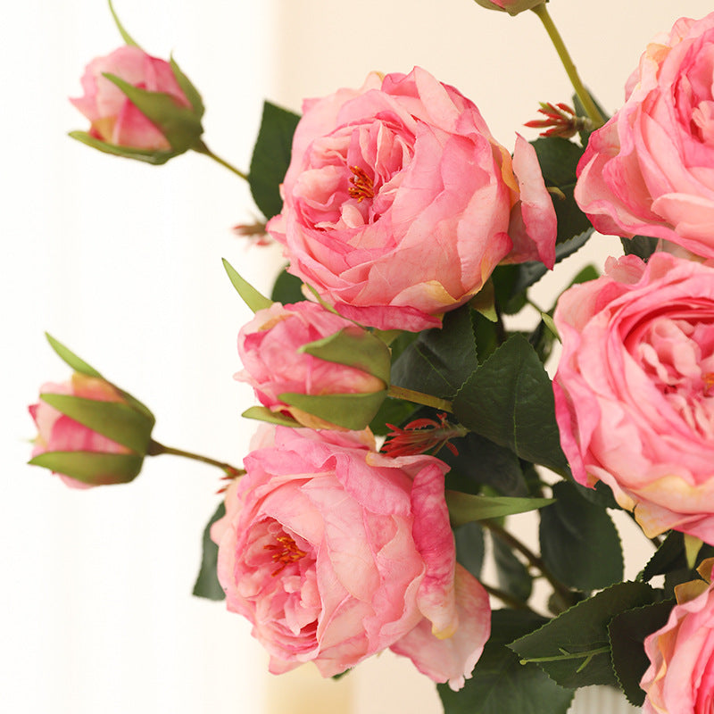 High-grade simulated single stem 2 spring roses