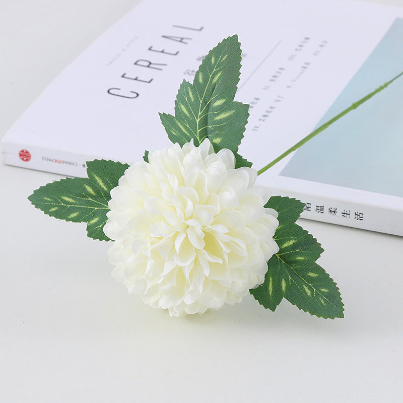 Single-headed leafed dandelion daisy artificial flower