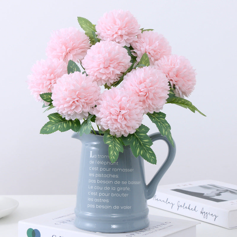 Single-headed leafed dandelion daisy artificial flower