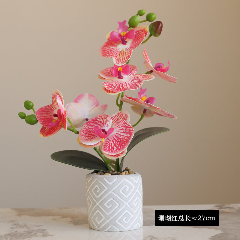 Phalaenopsis potted artificial flowers