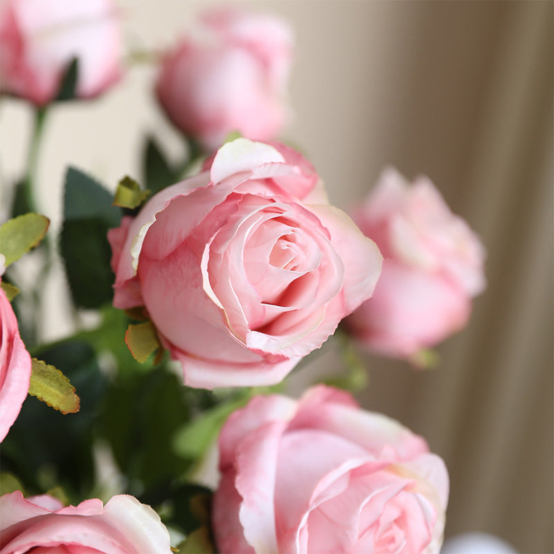 New imitation single-head silk Bulgarian rose imitation flower