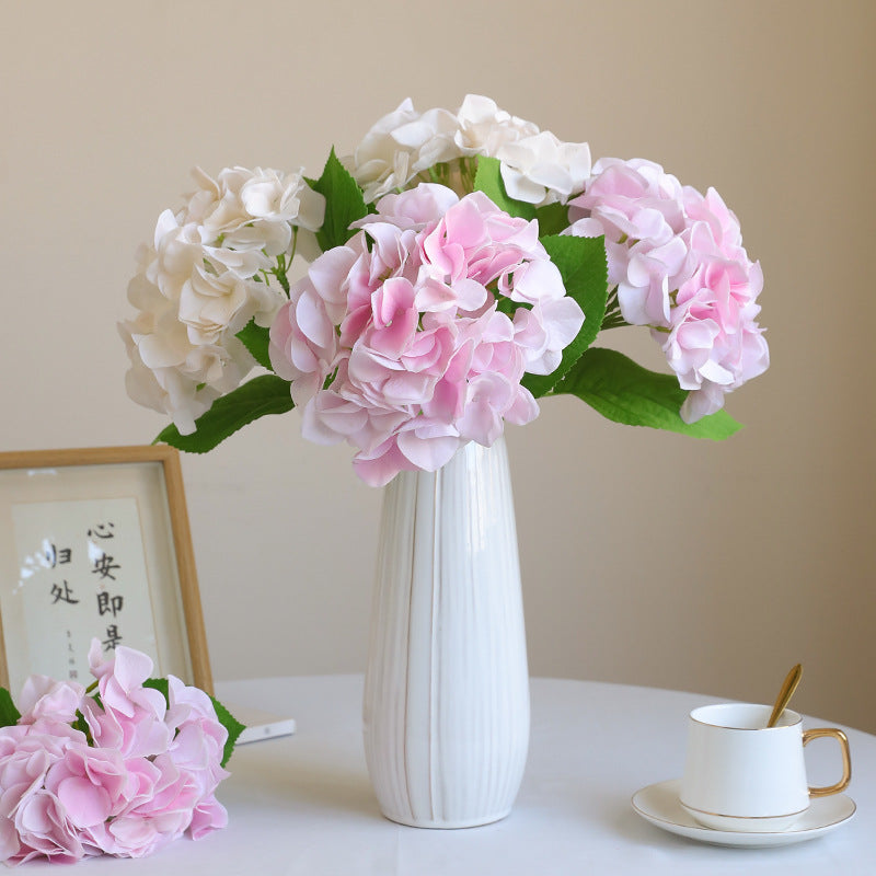 Artificial Moisturizing Hydrangea Bouquet - Lifelike Faux Flowers for Wedding, Table Centerpieces & Gift