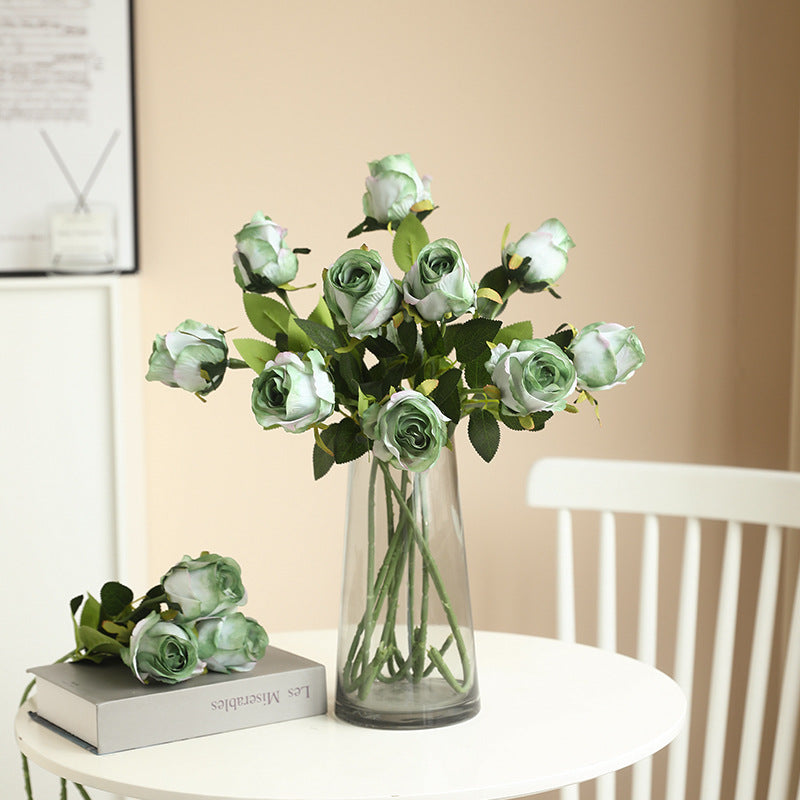New imitation single-head silk Bulgarian rose imitation flower