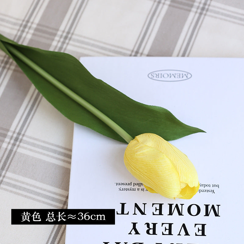High-End Simulated Moisturizing Tulips - Realistic Faux Tulip Flowers for Home Decor, Vase Arrangements