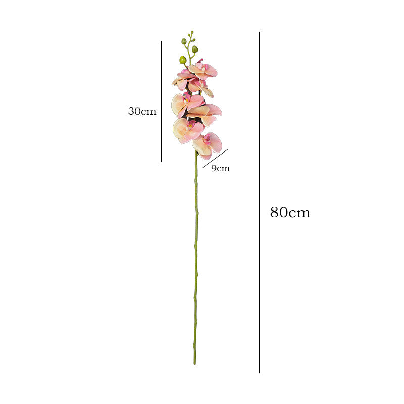 7-Branch Silk Phalaenopsis - Simulated Artificial Orchids for High-End Home Decor, Floral Displays