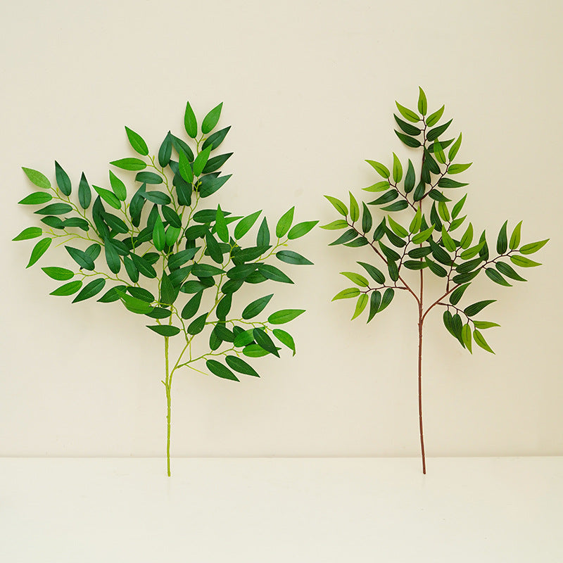 Simulation green plant jujube leaf melon seed leaf
