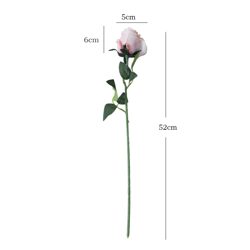 New imitation single-head silk Bulgarian rose imitation flower