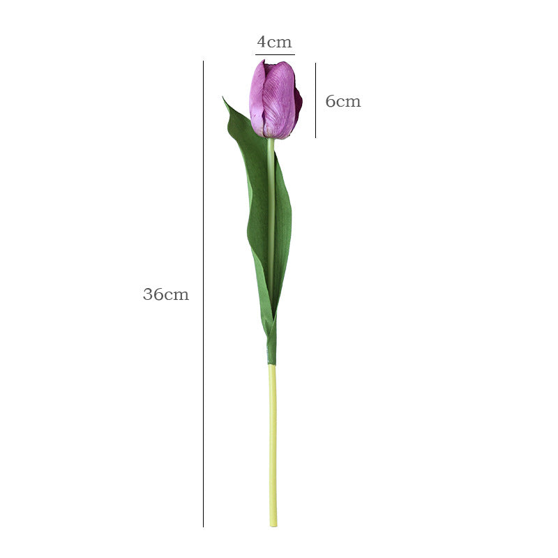 High-End Simulated Moisturizing Tulips - Realistic Faux Tulip Flowers for Home Decor, Vase Arrangements