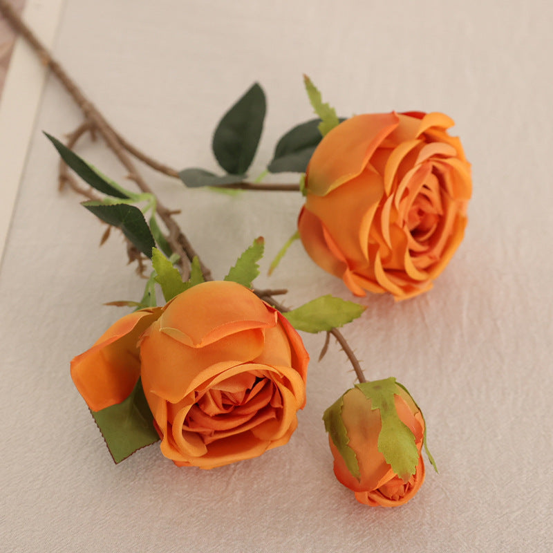 Simulated three-headed imperial rose
