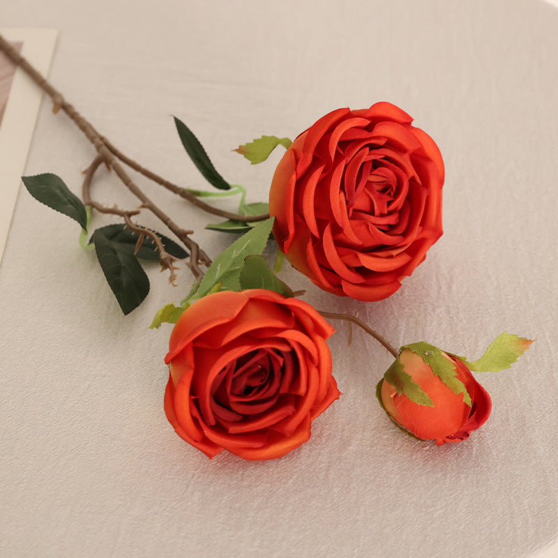 Simulated three-headed imperial rose
