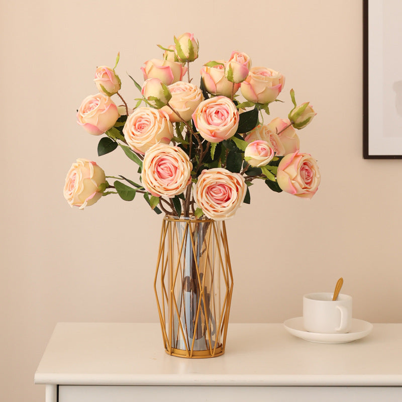 Simulated three-headed imperial rose