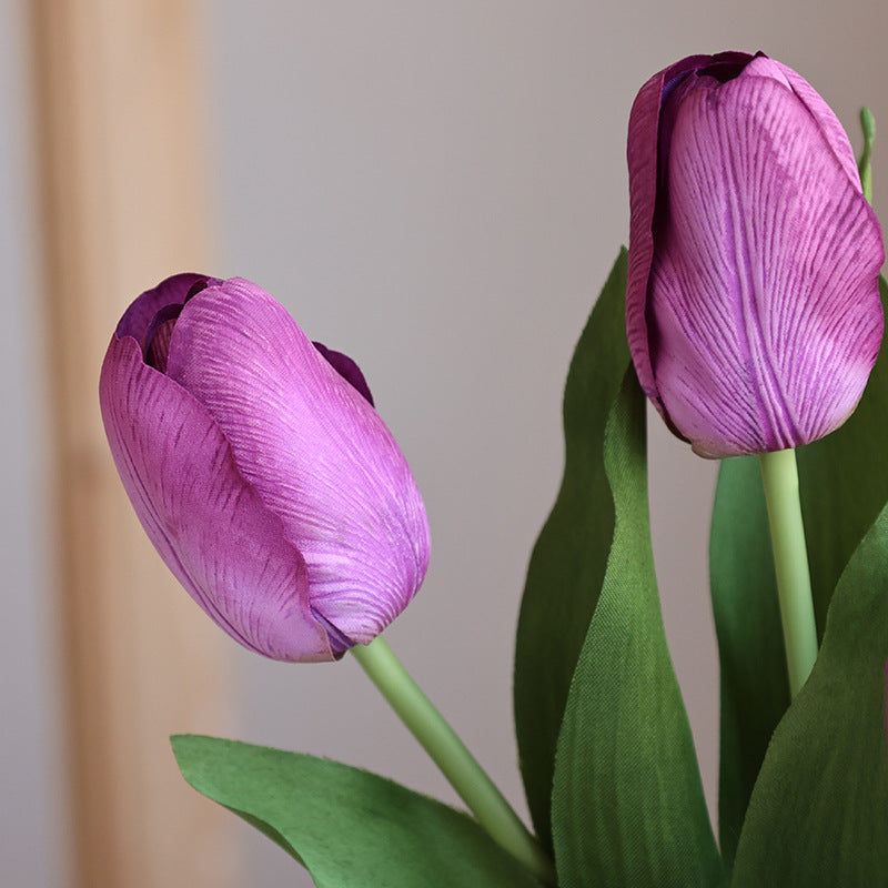 High-End Simulated Moisturizing Tulips - Realistic Faux Tulip Flowers for Home Decor, Vase Arrangements