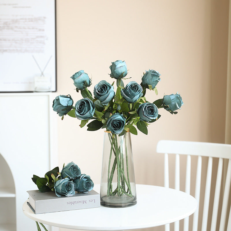 New imitation single-head silk Bulgarian rose imitation flower