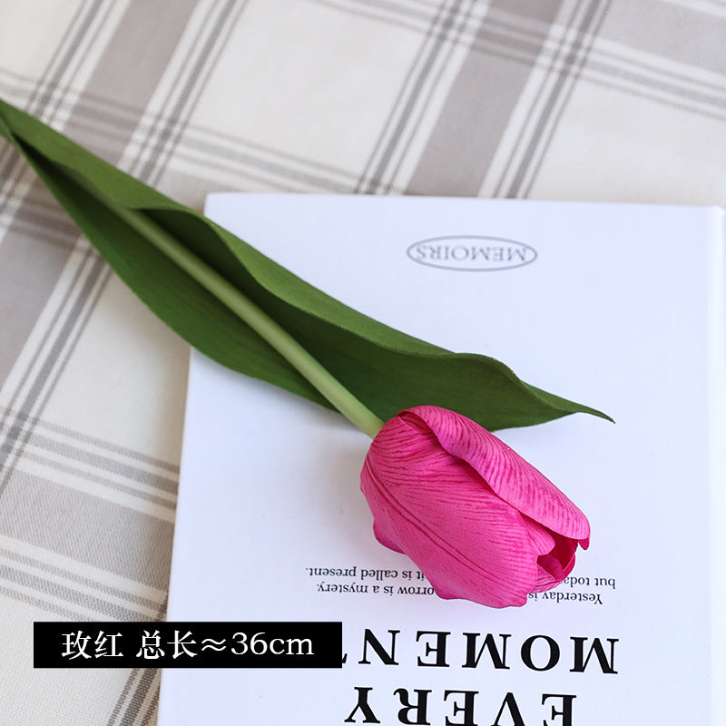 High-End Simulated Moisturizing Tulips - Realistic Faux Tulip Flowers for Home Decor, Vase Arrangements