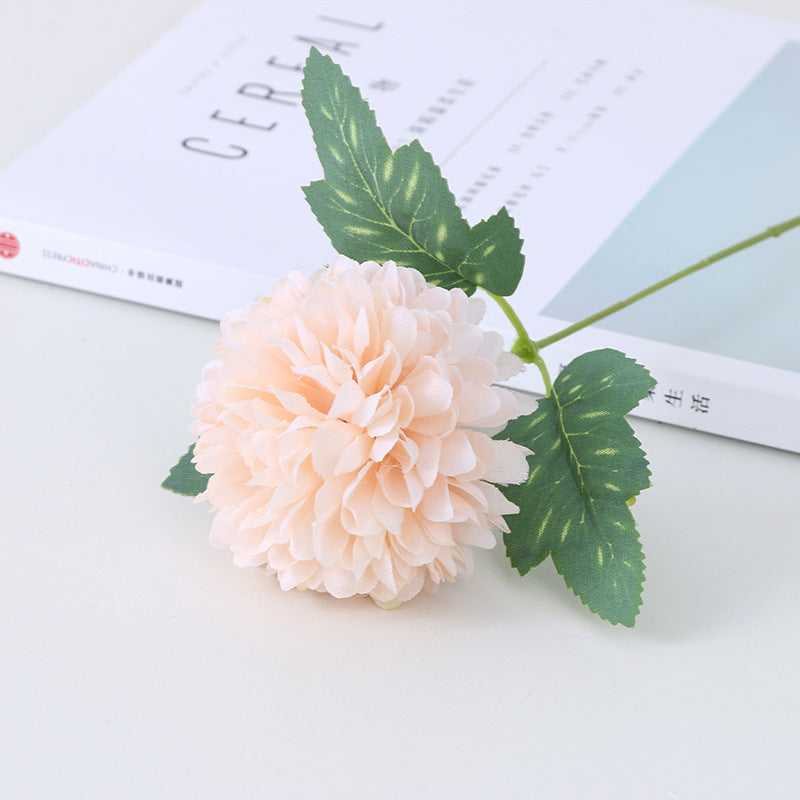Single-headed leafed dandelion daisy artificial flower