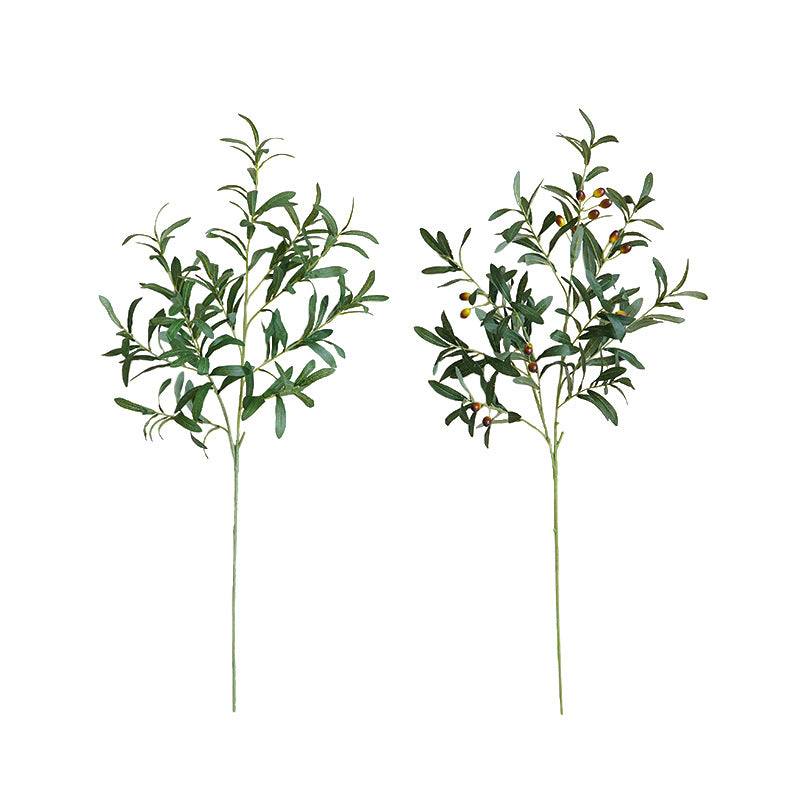 High-end simulated green plants with ten olive branches