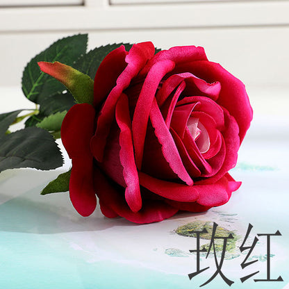 Simulation single flannel rose