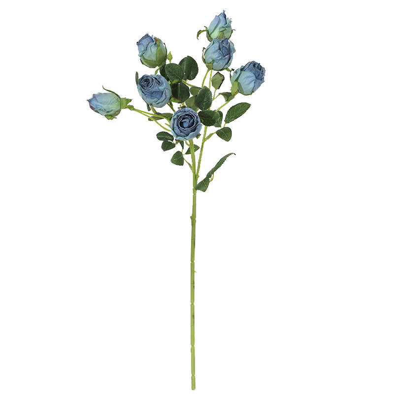 Baked edge rose artificial flower