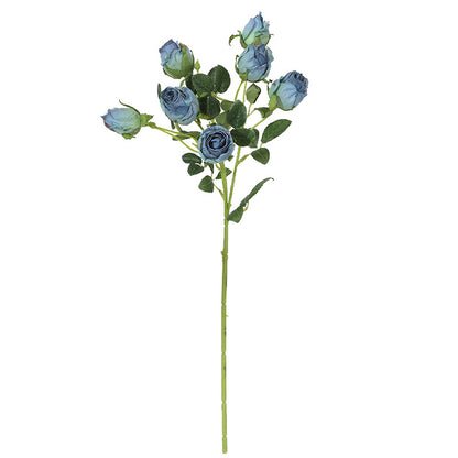 Baked edge rose artificial flower