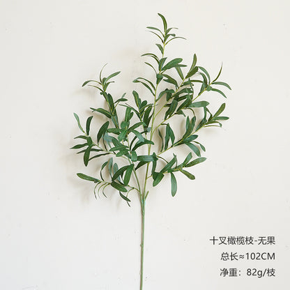 High-end simulated green plants with ten olive branches