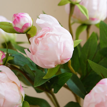 Mini 2-head artificial peony silk flower