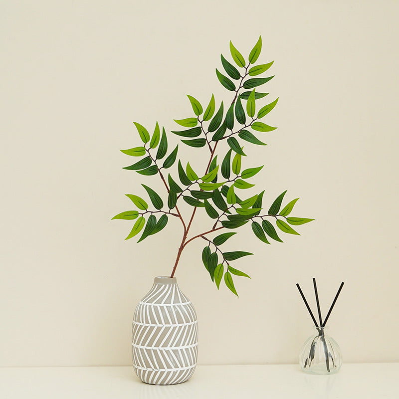 Simulation green plant jujube leaf melon seed leaf