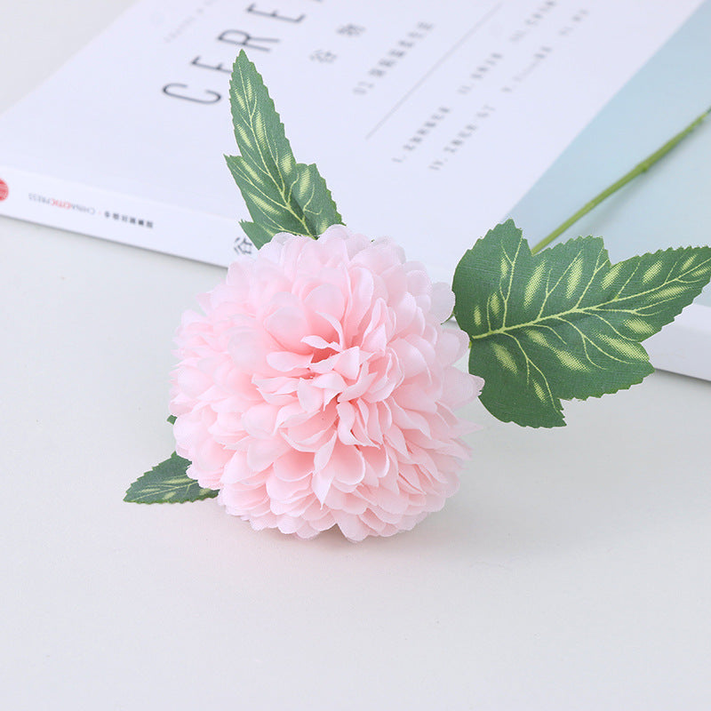 Single-headed leafed dandelion daisy artificial flower