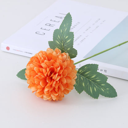 Single-headed leafed dandelion daisy artificial flower
