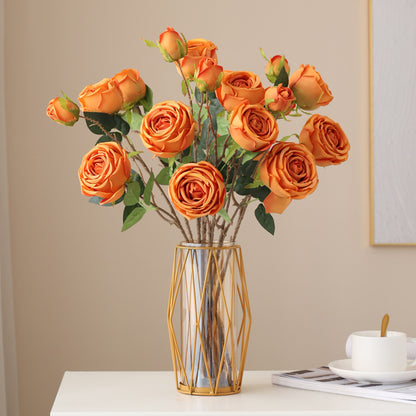 Simulated three-headed imperial rose