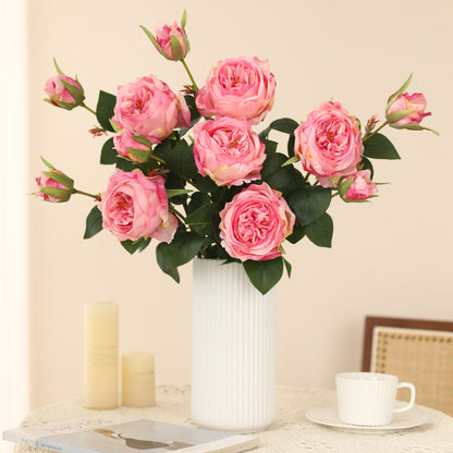 High-grade simulated single stem 2 spring roses
