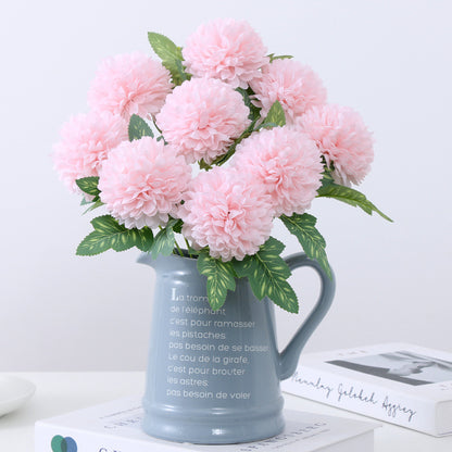 Single-headed leafed dandelion daisy artificial flower