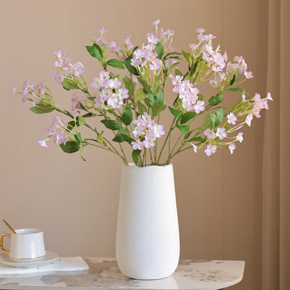 Simulated Single Branch Blue Snowflake & Blue Jasmine - Artificial Faux Flowers for Home Decor, Vase Arrangements