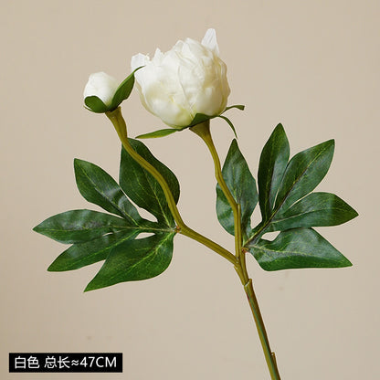 Mini 2-head artificial peony silk flower
