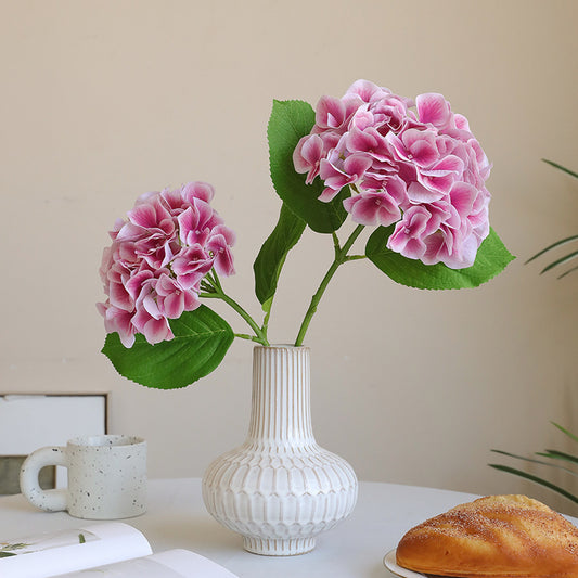 Artificial Moisturizing Hydrangea Bouquet - Lifelike Faux Flowers for Wedding, Table Centerpieces & Gift