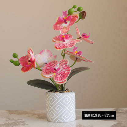 Phalaenopsis potted artificial flowers