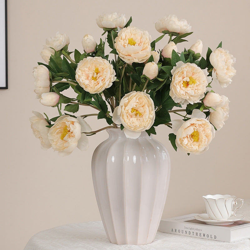 Artificial silk peony
