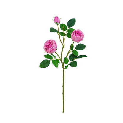 ins fresh simulated rose single branch 3 head feel moisturizing rose