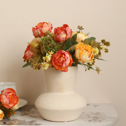 6-Pronged Silk Peony Artificial Flowers - Realistic Simulated Peonies for Home Decor, Wedding Bouquets