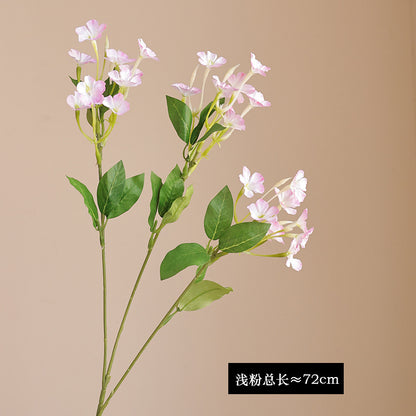Simulated Single Branch Blue Snowflake & Blue Jasmine - Artificial Faux Flowers for Home Decor, Vase Arrangements