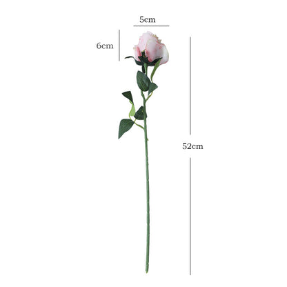 New imitation single-head silk Bulgarian rose imitation flower