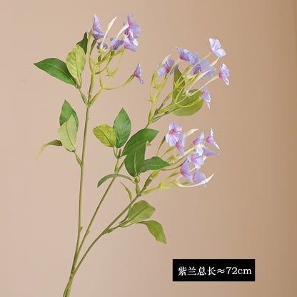 Simulated Single Branch Blue Snowflake & Blue Jasmine - Artificial Faux Flowers for Home Decor, Vase Arrangements