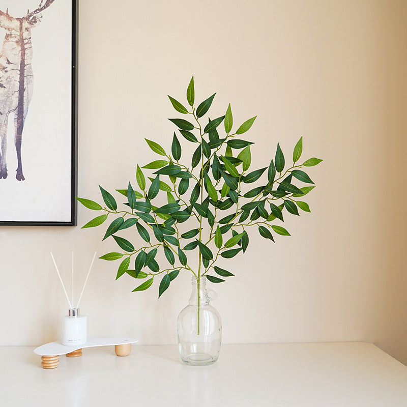 Simulation green plant jujube leaf melon seed leaf