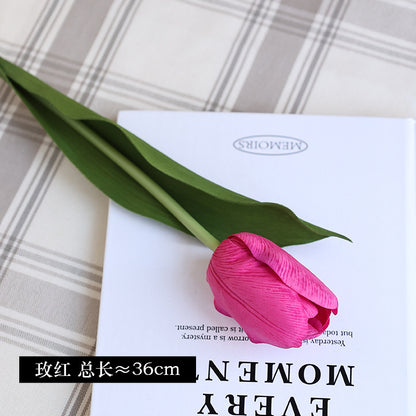 High-End Simulated Moisturizing Tulips - Realistic Faux Tulip Flowers for Home Decor, Vase Arrangements