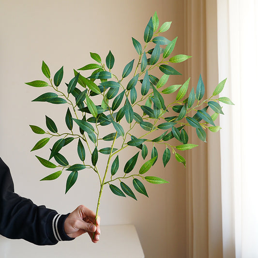 Simulation green plant jujube leaf melon seed leaf
