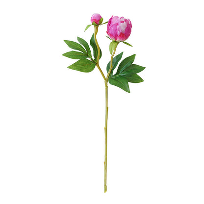 Mini 2-head artificial peony silk flower